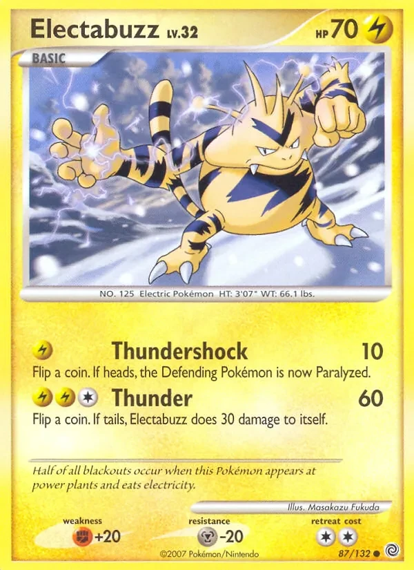 Electabuzz 87/132 Secret Wonders Pokémon card