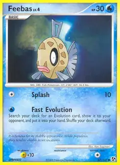 Feebas 67/106 Great Encounters Pokémon card