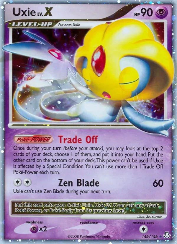 Uxie 146/146 Legends Awakened Pokémon card