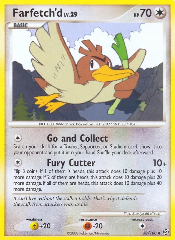 Farfetch'd 38/100 Stormfront Pokémon card