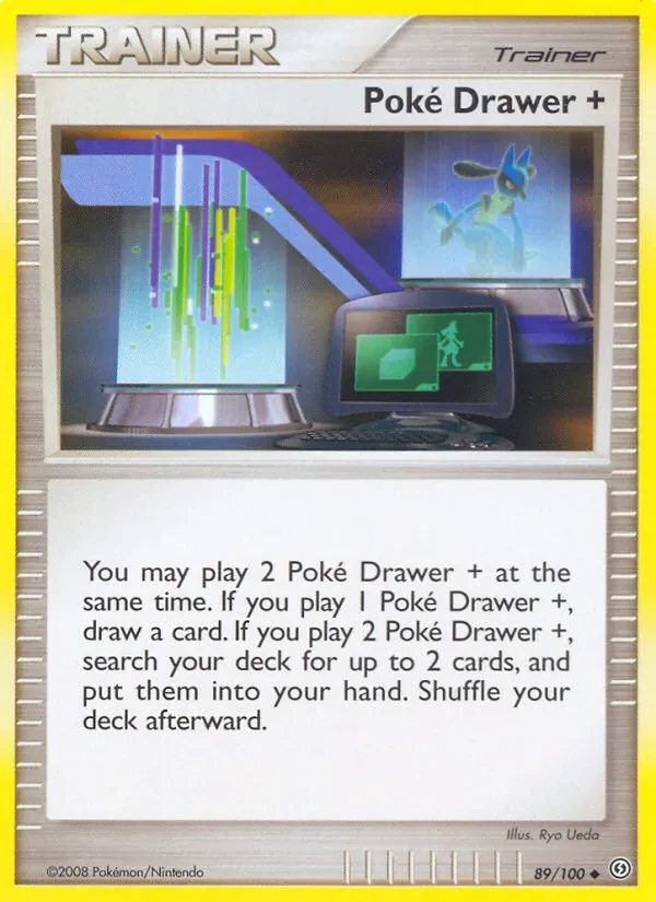 Poké Drawer + 89/100 Stormfront Pokémon card