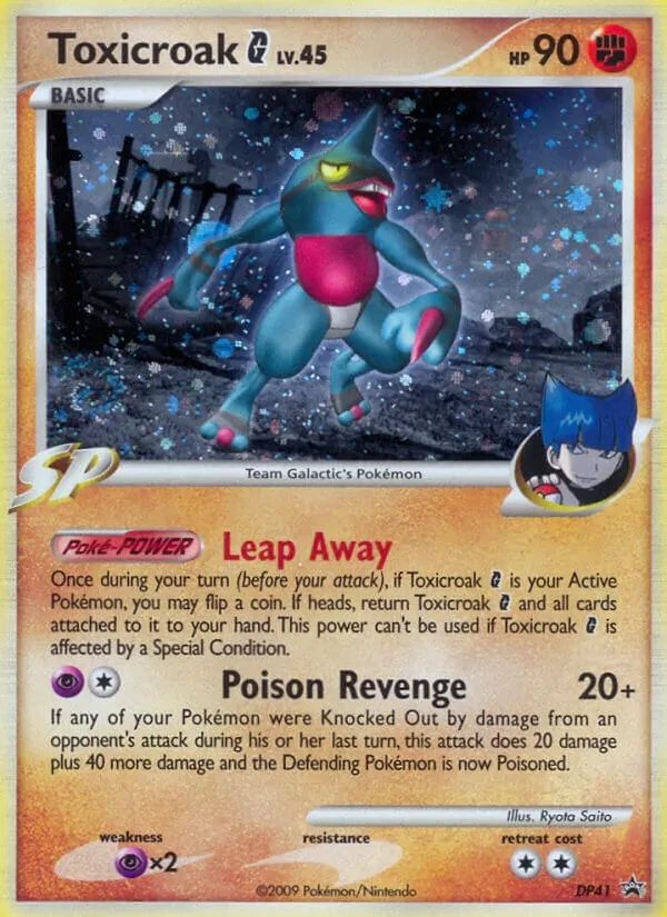 Toxicroak G DP41 DP Black Star Promos Pokémon Karte