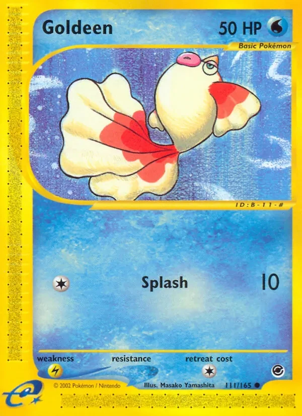 Goldeen 111/165 Expedition Base Set Pokémon card