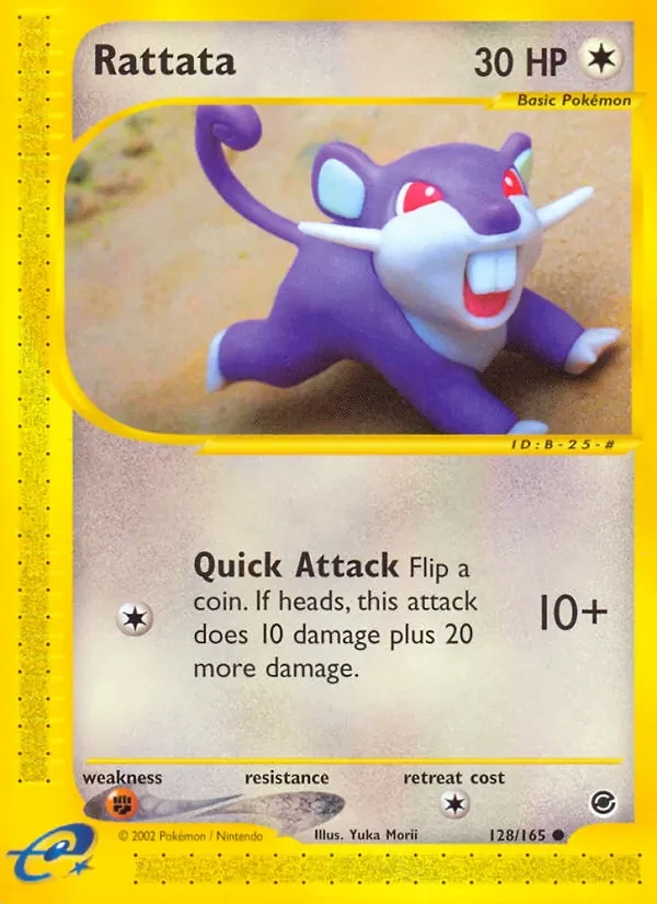 Rattata 128/165 Expedition Base Set Pokémon card