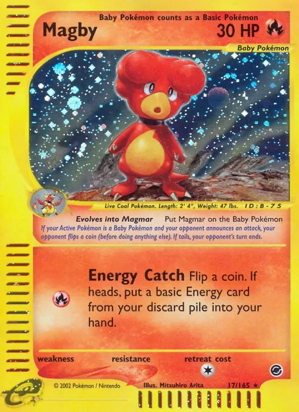 Magby 17/165 Expedition Base Set Pokémon card