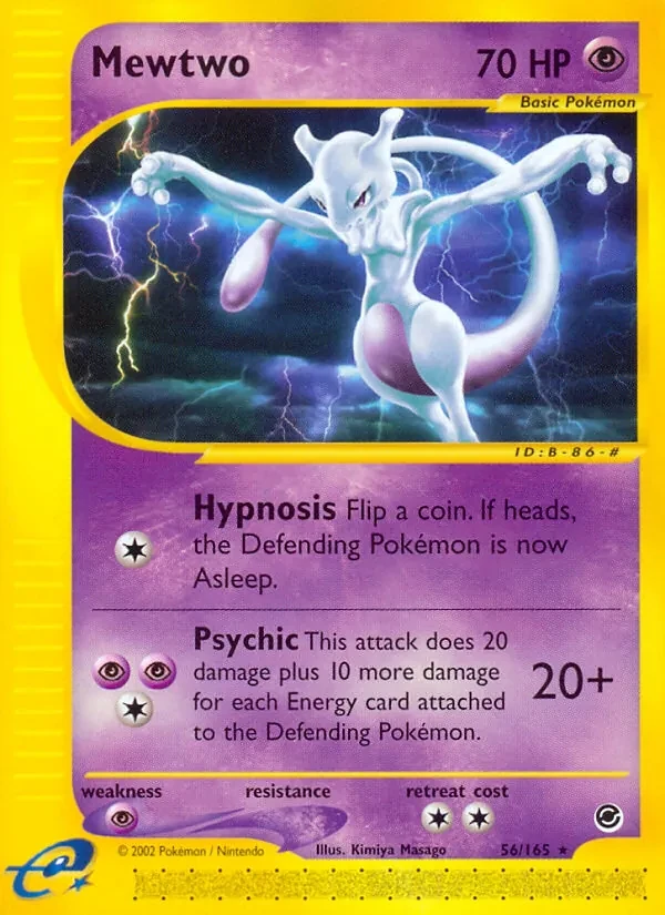 Mewtwo 56/165 Expedition Base Set Pokémon Karte