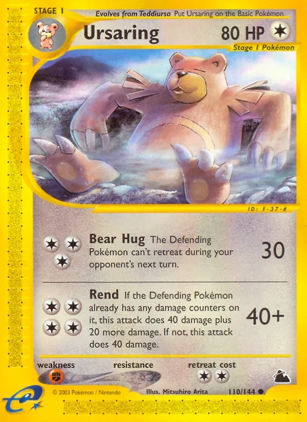 Ursaring 110/144 Skyridge Pokémon card