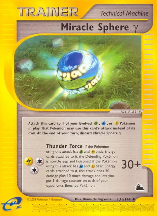 Miracle Sphere γ 131/144 Skyridge Pokémon card