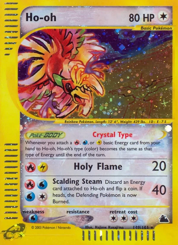 Ho-oh 149/144 Skyridge Pokémon card
