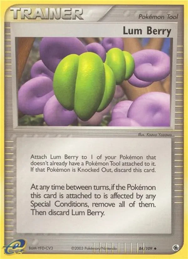 Lum Berry 84/109 Ruby & Sapphire Pokémon Karte