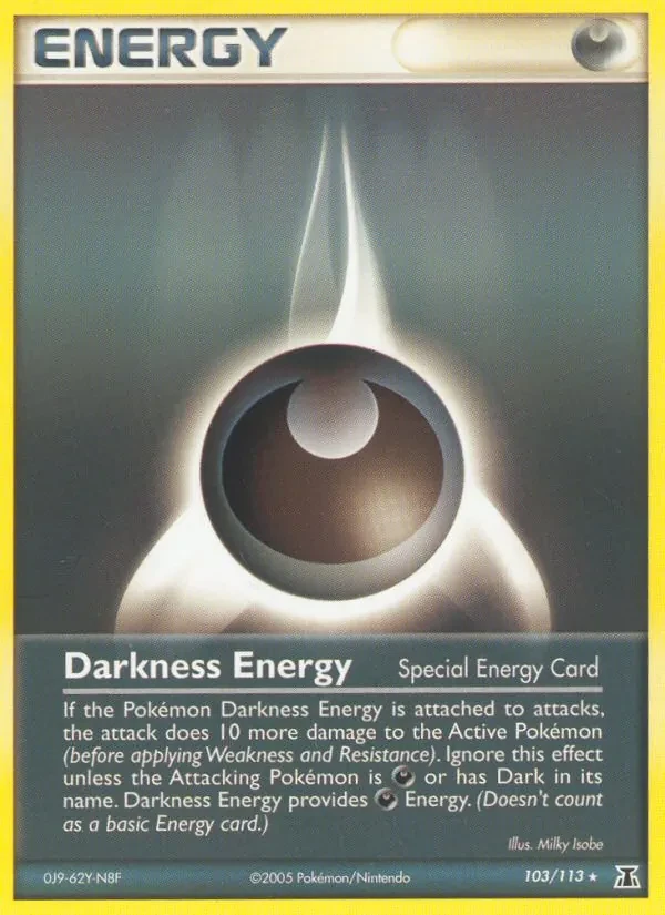 Darkness Energy 103/113 Delta Species Pokémon card