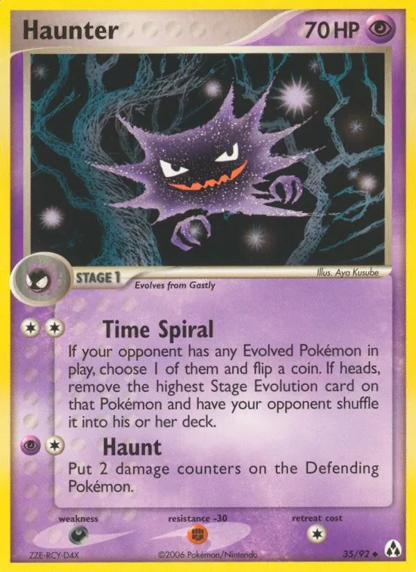 Haunter 35/92 Legend Maker Pokémon card