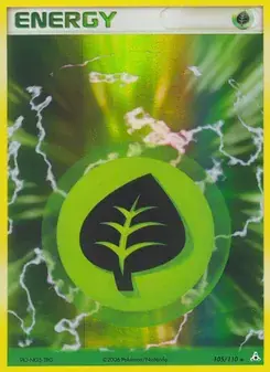 Grass Energy 105/110 Holon Phantoms Pokémon card