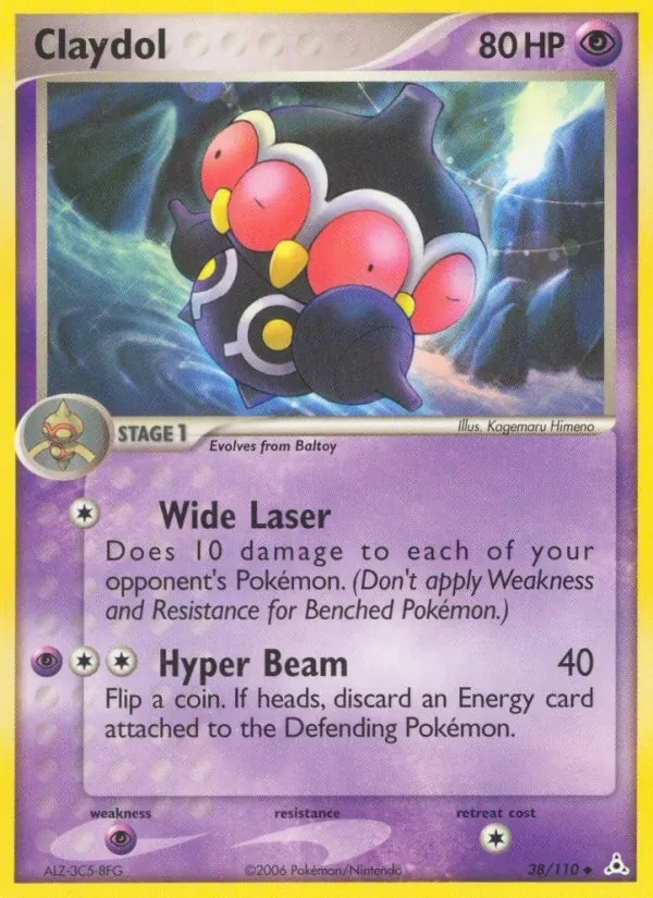 Claydol 38/110 Holon Phantoms Pokémon Karte