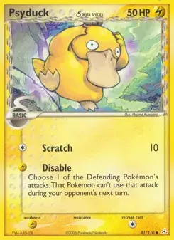 Psyduck δ 81/110 Holon Phantoms Pokémon card