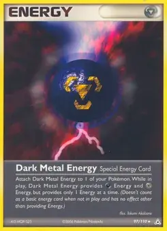 Dark Metal Energy 97/110 Holon Phantoms Pokémon card