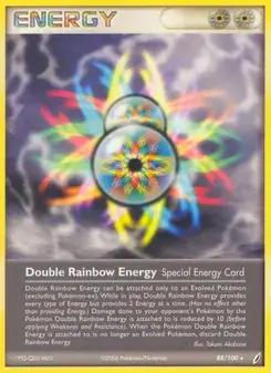 Double Rainbow Energy 88/100 Crystal Guardians Pokémon card