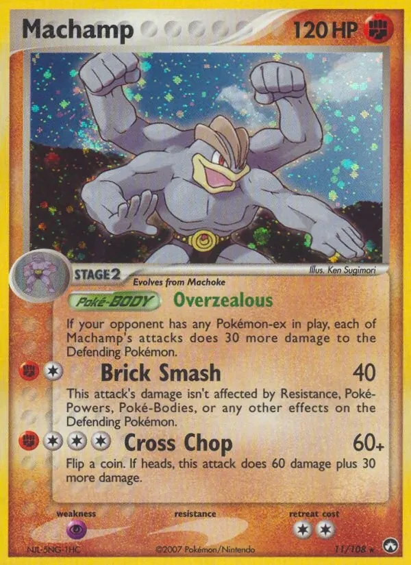 Carta Pokémon Machamp 11/108 Power Keepers