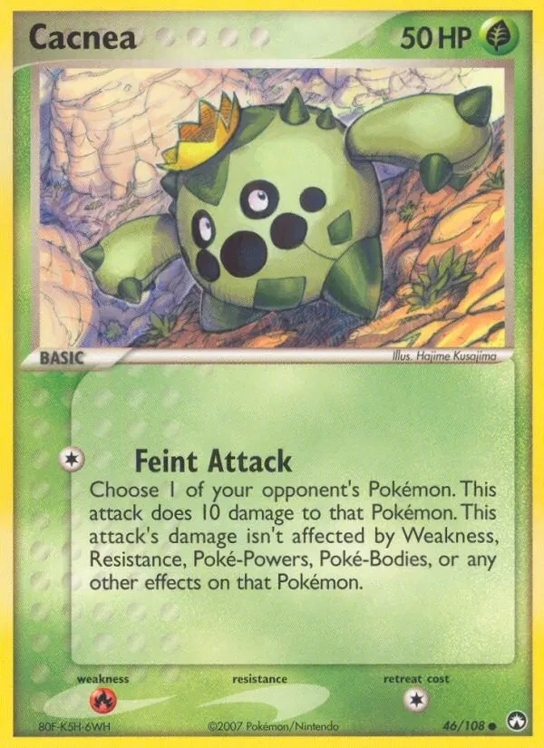 Cacnea 46/108 Power Keepers Pokémon card