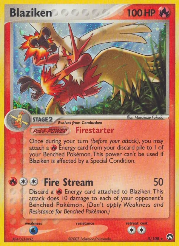 Blaziken 5/108 Power Keepers Pokémon card