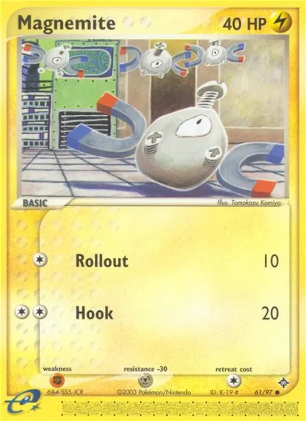 Magnemite 61/97 Dragon Pokémon card