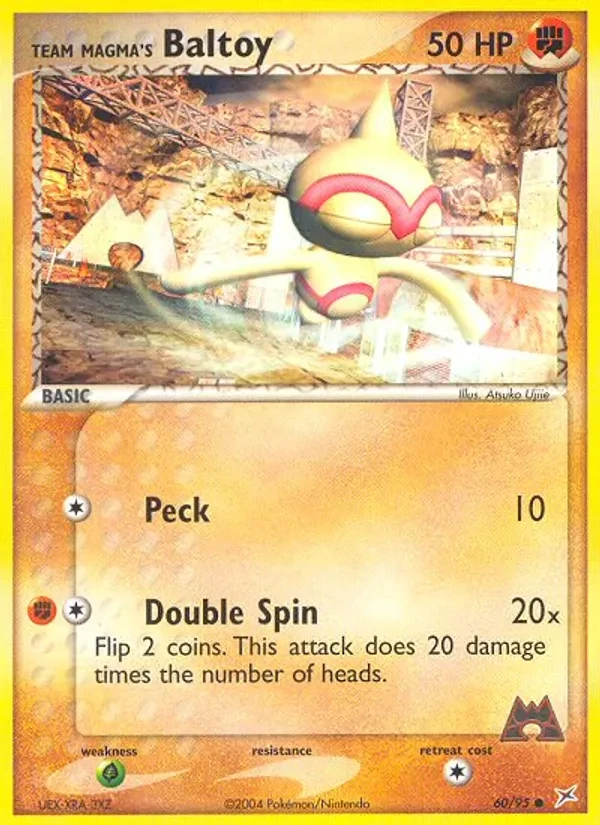 Team Magma's Baltoy 60/95 Team Magma vs Team Aqua Pokémon kaart