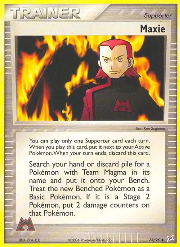 Maxie 73/95 Team Magma vs Team Aqua Pokémon card