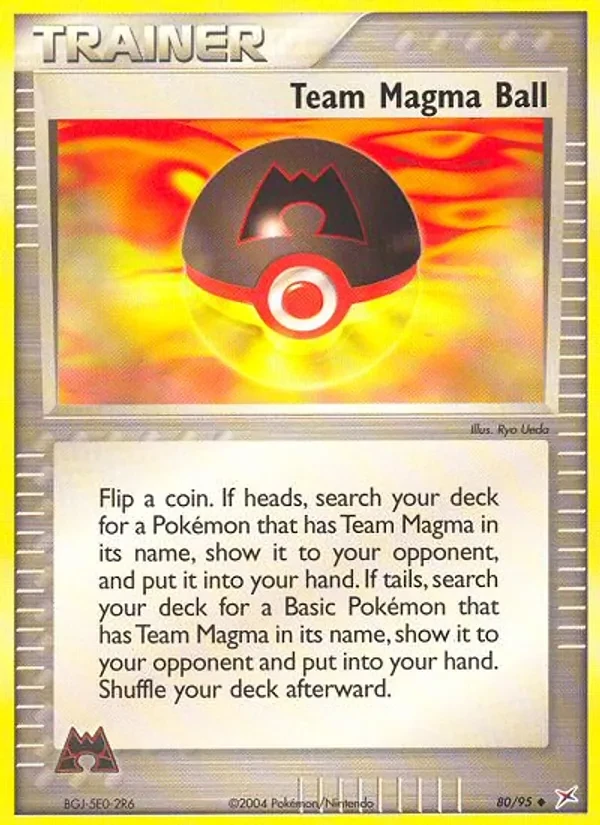 Team Magma Ball 80/95 Team Magma vs Team Aqua Pokémon Karte