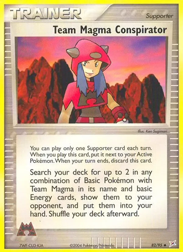 Carta Pokémon Team Magma Conspirator 82/95 Team Magma vs Team Aqua