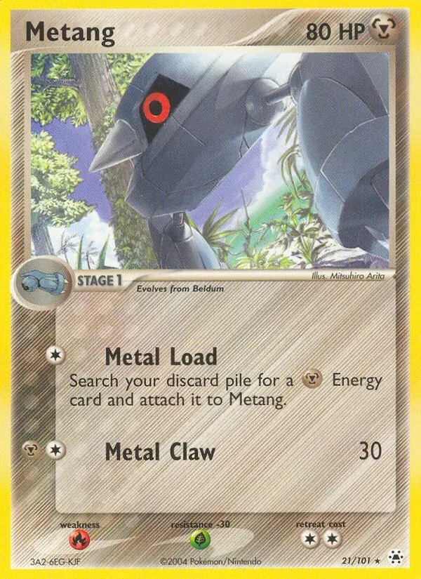 Metang 21/101 Hidden Legends Pokémon card