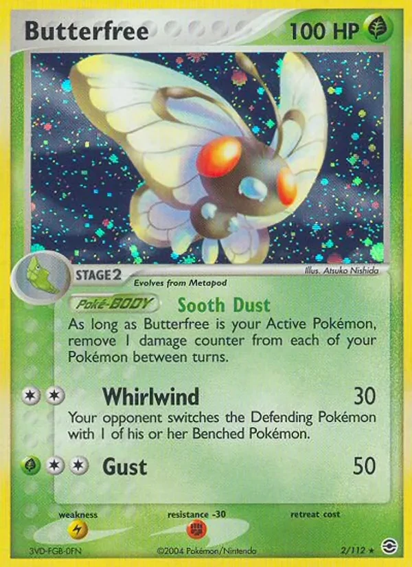 Butterfree 2/112 FireRed & LeafGreen Pokémon card