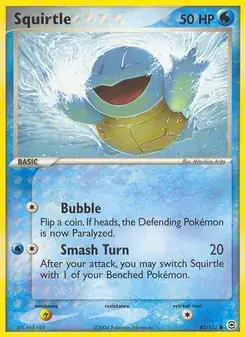 Squirtle 83/112 FireRed & LeafGreen Pokémon card