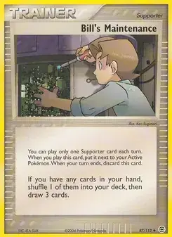 Bill's Maintenance 87/112 FireRed & LeafGreen Pokémon card