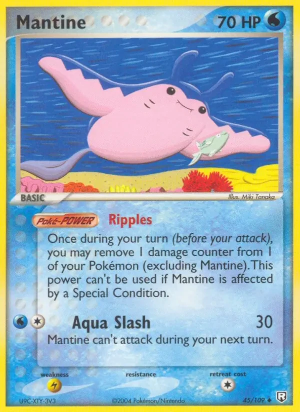 Mantine 45/109 Team Rocket Returns Pokémon card