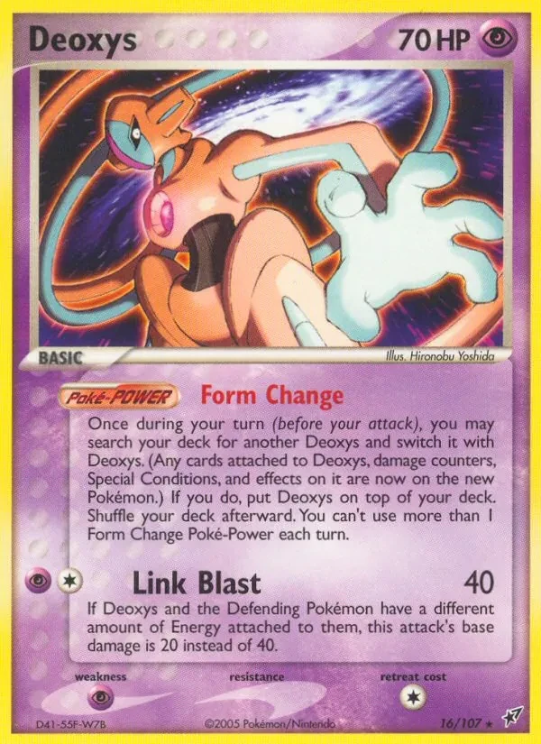 Deoxys 16/107 Deoxys Pokémon card