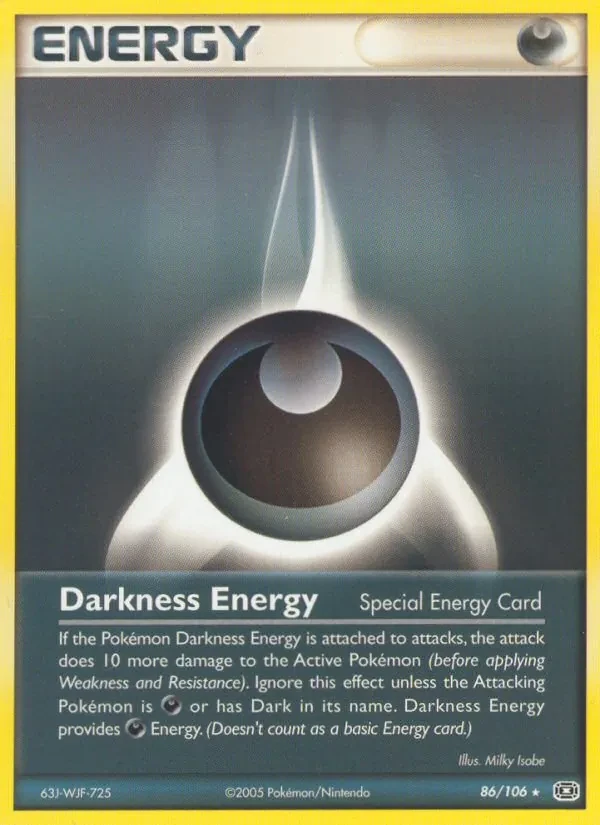 Darkness Energy 86/106 Emerald Pokémon card