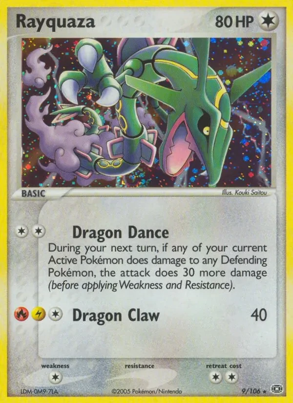 Rayquaza 9/106 Emerald Pokémon card