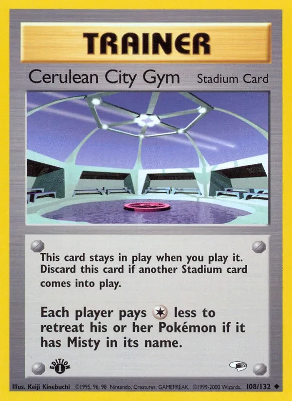 Carte Pokémon Cerulean City Gym 108/132 Gym Heroes