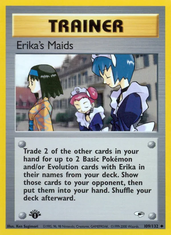 Erika's Maids 109/132 Gym Heroes Pokémon card