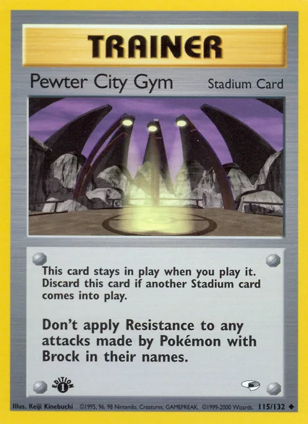Carte Pokémon Pewter City Gym 115/132 Gym Heroes