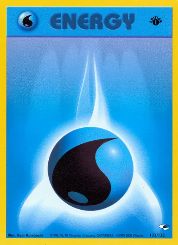 Water Energy 132/132 Gym Heroes Pokémon card