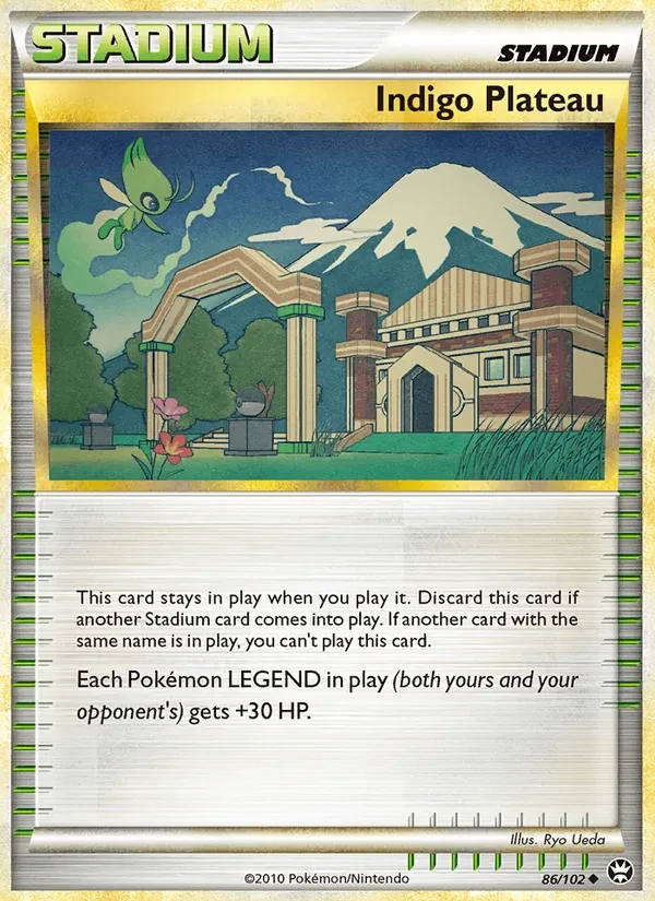Indigo Plateau 86/102 Triumphant Pokémon card