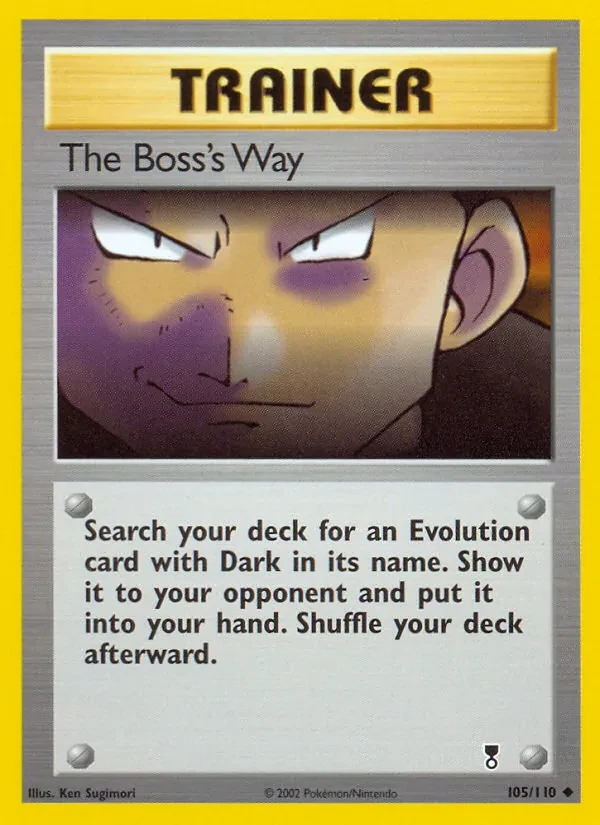 Carte Pokémon The Boss's Way 105/110 Legendary Collection