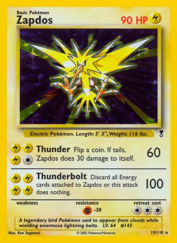 Zapdos 19/110 Legendary Collection Pokémon card