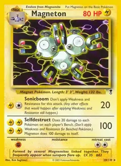 Magneton 28/110 Legendary Collection Pokémon card