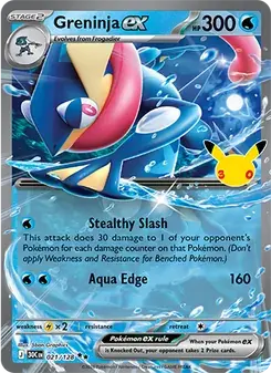 Greninja ex 021/128 30th Celebration Pokémon card