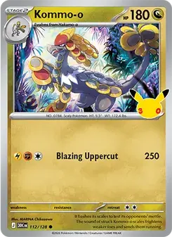 Kommo-o 112/128 30th Celebration Pokémon card