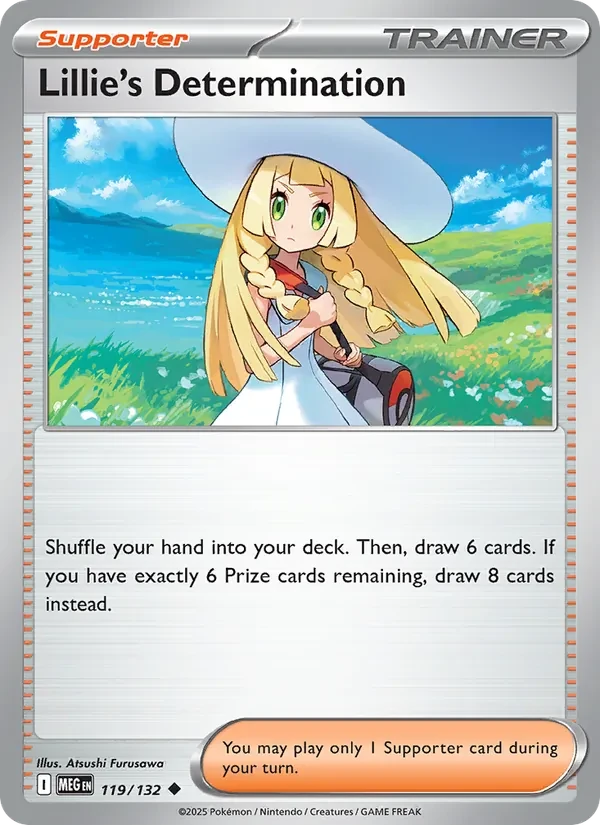 Lillie's Determination 119/132 Mega Evolution Pokémon Karte