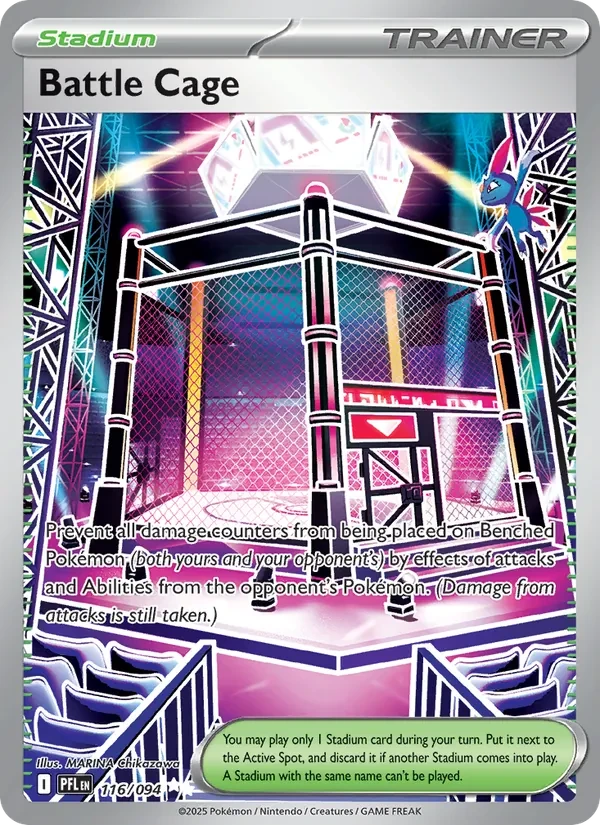 Battle Cage 116/94 Phantasmal Flames Pokémon card