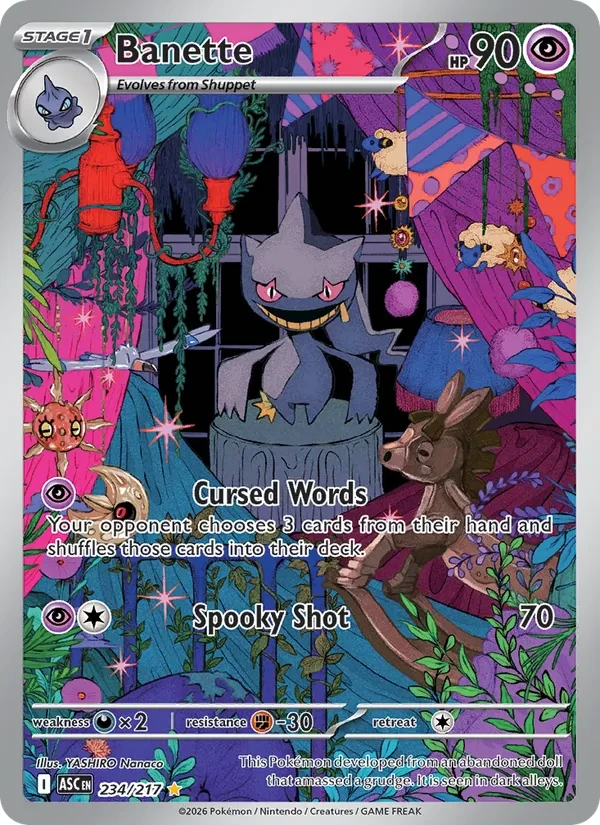 Banette 234/217 Ascended Heroes Pokémon card